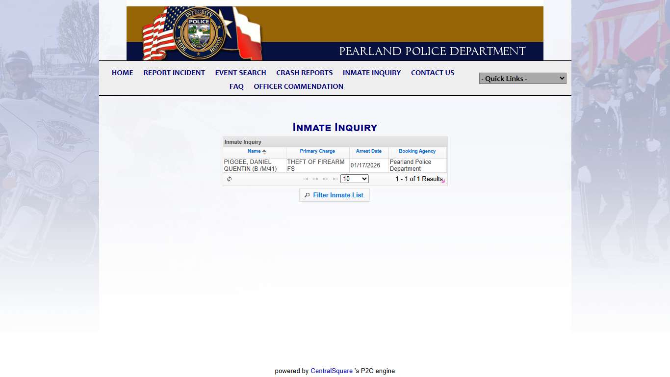 Pearland Police Department P2C